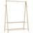 vidaXL With Shelves 132 x 45.5 x 150.5 cm Bamboo Clothes Rack