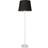 ValueLights Charlie White/Black Floor Lamp 148cm