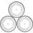 Self-Adhesive White/Silver/Black Vægarmatur ∅ 8cm