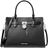 Michael Kors Hamilton Medium Leather Satchel - Black