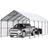 VEVOR Metal Carport Heavy Duty Car Shelter 13' x 26' (Building Area )