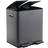 Charles Bentley Double Compartment Grey Kitchen Bin