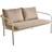 Brafab Bendt Teddy Beige Pearl White Outdoor Sofa