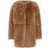 Fabiana Filippi Shearling Collarless Caban - Brown