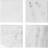 Stiernholm Marmor 10x10 cm 4-pack Vit Glasunderlägg 4st