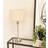 ValueLights Maggie Brushed Chrome Candlestick Table Lamp