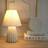ValueLights Saskia Natural Textured Ceramic 31 x 20 x 20 cm Table Lamp