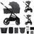 Kinderkraft NEA 2-in-1 Duovagn Deep Grey