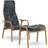 Swedese Lamino & Footstool Charcoal Fåtölj 101cm