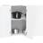 vidaXL Kitchen Corner Kalmar High Gloss White Wall Cabinet