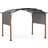 Costway Retractable Arched Pergola with Sun Canopy 3x3.6 m