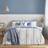Catherine Lansfield Blue Harbour Stripe Duvet Cover Set Dynebetræk Blå