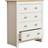 VCM Balusa White/Natural Kommode 79x95cm