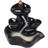 Jones Home & Gift River Backflow Incense Burner Black Decorative Item