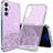 Qggnmgt Luxury Glitter Silicone Clear Ultra Thin Case for Galaxy A54