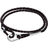 Pandora Moments Braided Double Leather Bracelet - Silver/Brown