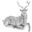 Lene Bjerre Sessia Deer Silver Figurine 17cm