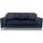 Fairmont Park Velvet Navy Blue 85cm H X 206cm W X 90cm D Sofa 206cm 3 Seater