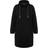 Ulla Popken Stand-Up Collar Long Sleeve Sweatshirt Dress - Black