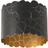 Lindby Aralena Black/Gold Ceiling Flush Light ∅ 26cm