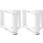 vidaXL T-Shaped White Bordben 31cm 2stk