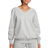Nike Sportswear Phoenix Fleece Women's Oversized V Neck Sweatshirt - Dark Grey Heather/Sail