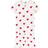 Petit Bateau Girl's Short Cotton Pajamas with Heart Motif - White Marshmallow/Red Terkuit (A00KG03100)