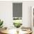 vidaXL Roller Blind Blackout Grey 40x130 cm Fabric Width 35.7 cm Polyester