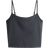 H&M Cropped Sports Vest Top in DryMove - Dark Grey