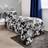OHS Abstract Camo Duvet Cover Grey, White, Black (200x135cm)