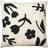 Broste Copenhagen Rosita Kuddfodral 50x50 cm Svart Kuddöverdrag Svart, Natur (50x50cm)