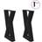vidaXL Steel Black Bordsben 43.3cm 2st