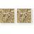 Westwing Collection Splash with Hammered Surface Gold Väggdekor 50x50cm 2st