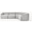 Westwing Collection Sofia Light Gray Sofa 312cm 4 personers