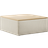 Westwing Collection Lennon Light Beige/Light Wood Sittpall 40cm