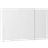 Westwing Collection Leon White Garderob 300x200cm
