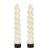 ValueLights White Spiral 2 Pack 25 x 4 x 4 cm LED Candle