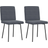vidaXL 4101157 Dark Grey Køkkenstol 83cm 2stk