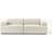 Westwing Collection Melva Light Beige Sofa 238cm 3 personers