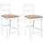 vidaXL 4102562 White/Brown Barstol 95cm 2st