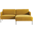 Westwing Collection Fluente Mustard Yellow Sofa 198cm