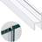 Zengest Clear Glass Door Seal Strip 120 Inch