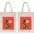 VAPOKF Dinosaur Canvas Tote Bag - Multi