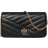 Tory Burch Kira Chevron Chain Wallet - Black