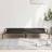 vidaXL Elevated Dog Bed Black 150x90x20 cm