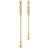 Maanesten Caro Earrings - Gold/Transparent