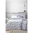 Catherine Lansfield Lucie Floral Frill Reversible Set Double Duvet Cover Blue