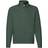 Fruit of the Loom Classic Zip Neck Sweat - Bottle Green
