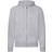 Fruit of the Loom Zip Through Hooded Sweatshirt - Heather Gray