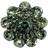 XHYXWN Crystal Rhinestone Buttons Dark Green 25mm 50pcs